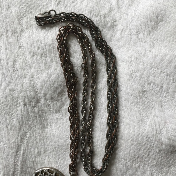 Long, Large Heart Locket Necklace w/ Pearl Accent - Picture 5 of 5